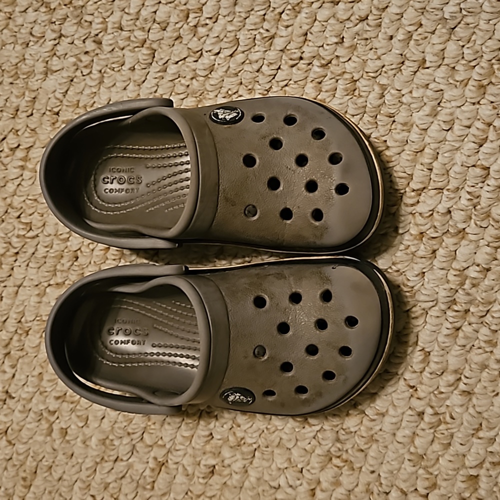 Gray Toddler Crocs